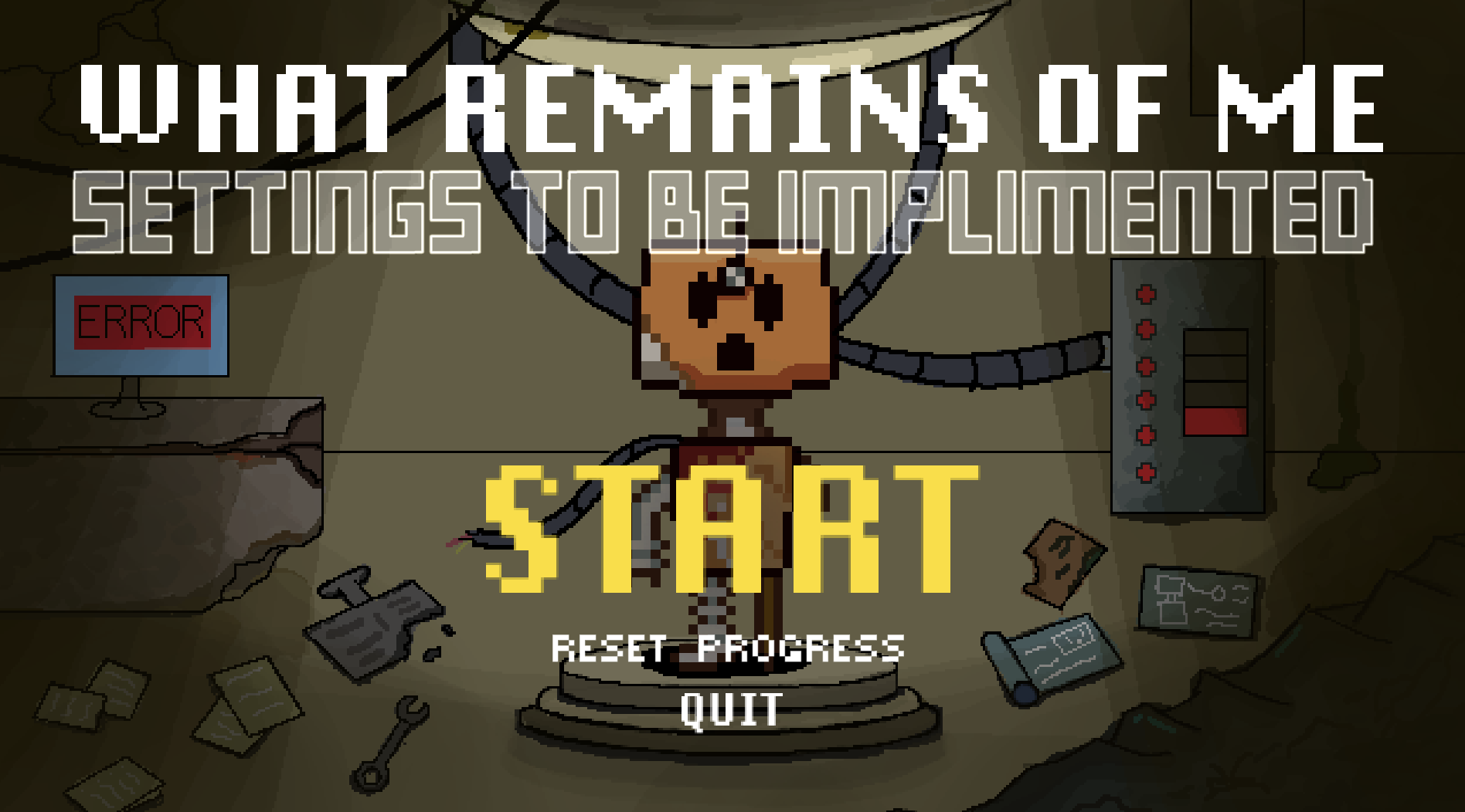 What Remains Of Me - Main Menu